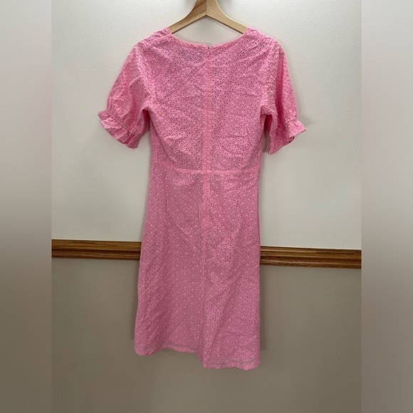 EUC Lulus Good to be Me Pink Eyelet Lace Midi Dress Size Small Retail $60 - Picture 8 of 10